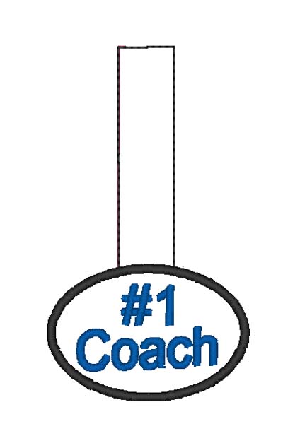 1 Coach Oval snap Tab Digital File