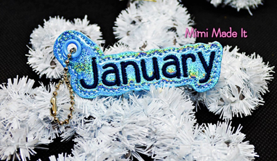 January Month Charm Digital File