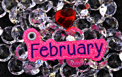 February Month Charm Digital File