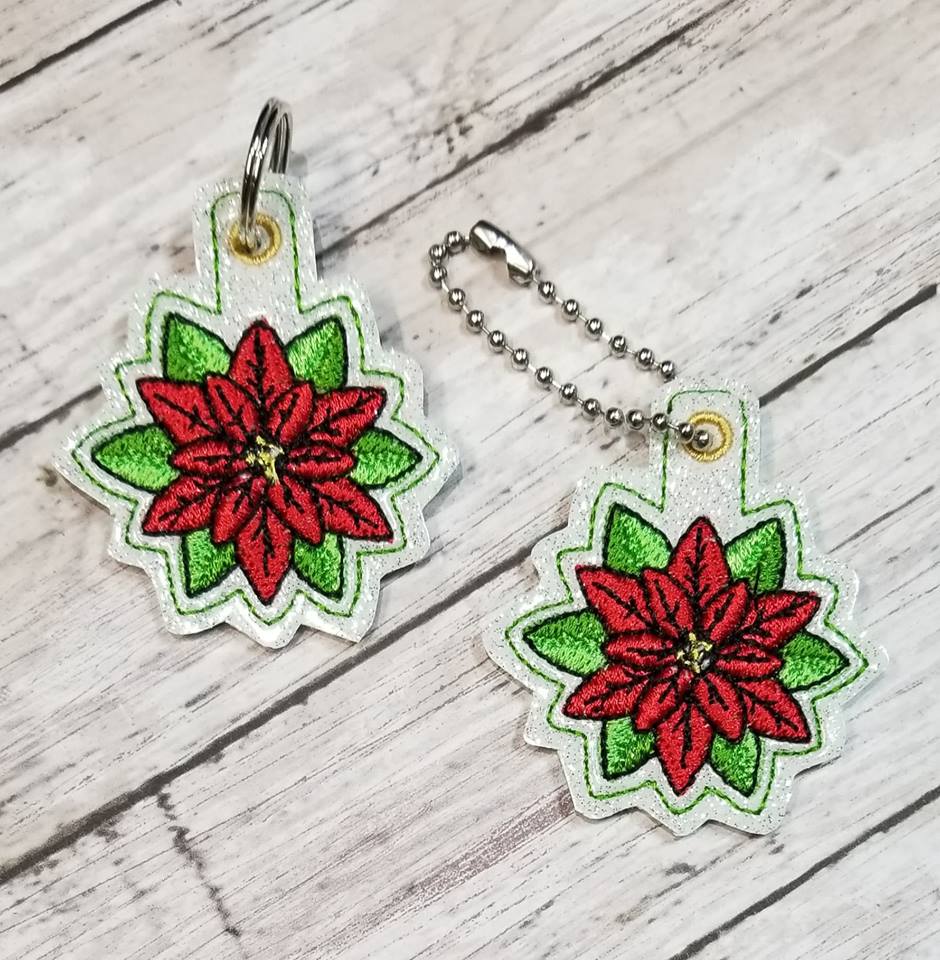 Pointsettia Eyelet Digital File
