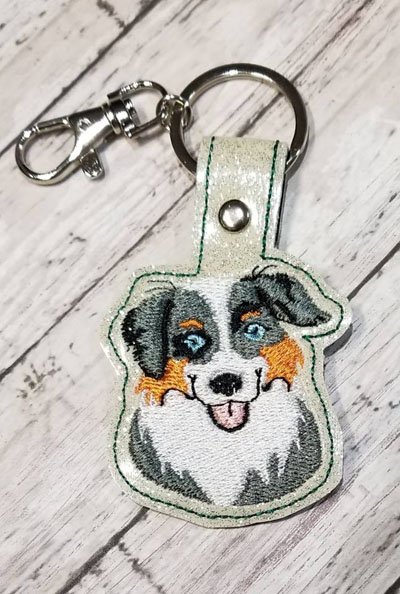 Australian Sheep Dog Snap Tab Digital File