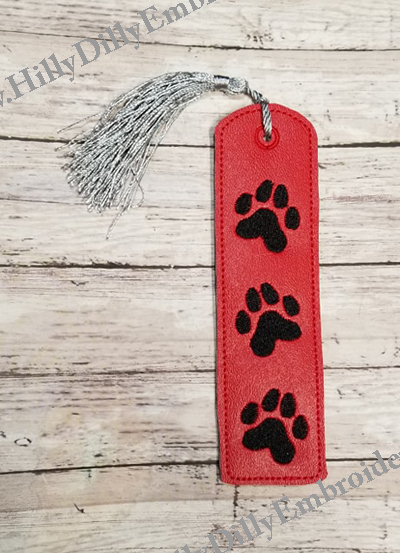 Book Mark Paw Prints Digital File