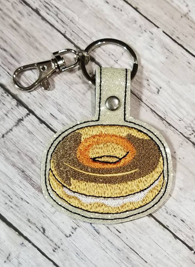 Bagel & Cream Cheese Snap Tab Digital File