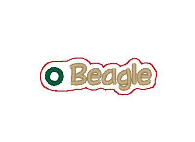 Beagle Word Charm Digital File