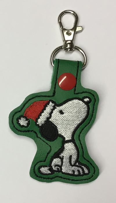 Beagle Santa Hat Snap Tab Digital File