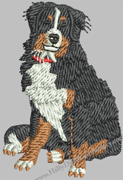 Bernese Mountain Dog 4x4 Digital Design File