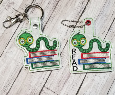 Book Worm Snap Tab Digital File