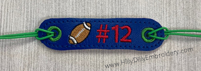 Football Band Bracelet Digital Design
