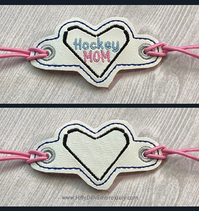 Hockey Stick Heart Bracelet Digital File