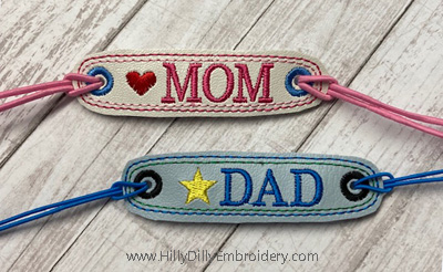 Mom and Dad Bracelet Set digital file