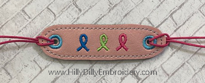 Ribbon Trio Bracelet Digital File