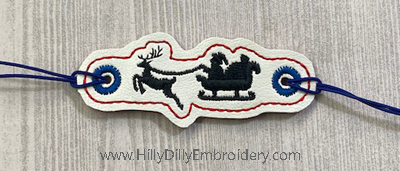 Santa's Sleigh Bracelet Digital Design
