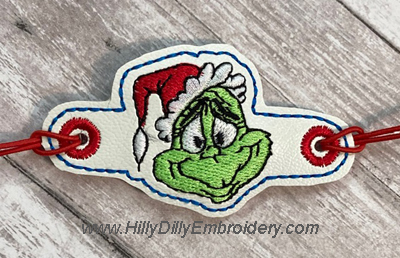 Bracelet Mean guy Santa Head1 Digital Design File