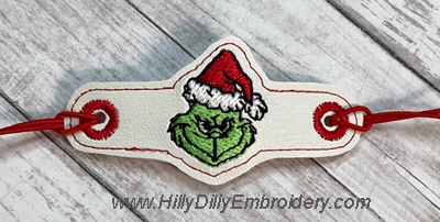 Bracelet Mean guy santa head2  Digital Design File