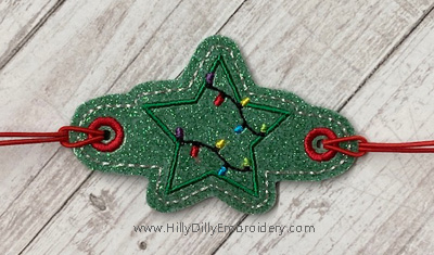Star Xmas Lights Bracelet Digital File