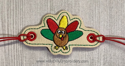 Cute Turkey bracelet digital file
