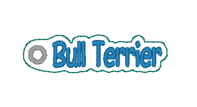 Bull Terrier Word Charm Digital File