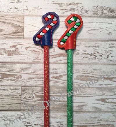 Candy cane Pencil Topper Digital File
