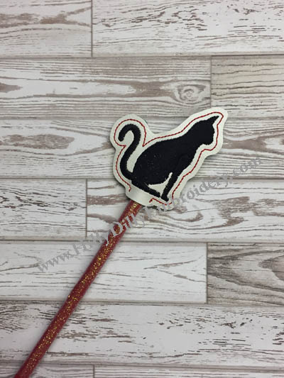 Cat Silo Chunky Pencil Topper Digital File