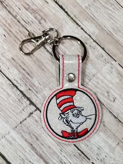 Hat Cat Circle Snap Tab Digital File