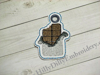 Chocolate Bar Charm Digital File