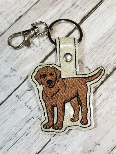 Chocolate Lab 1 Snap Tab Digital File