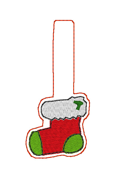 Christmas Stocking Snap Tab Digital File