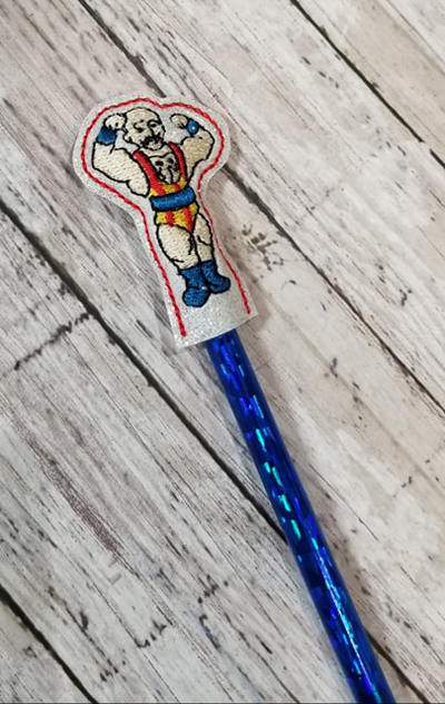 Circus Strongman Pencil Topper Digital File