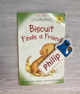 Blue Cookie Guy Book Mark Digital Design File