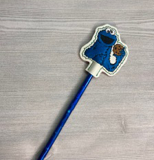 Blue Cookie Guy Pencil Topper