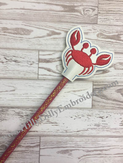 Crab Silo Chunky Pencil Topper Digital Design File