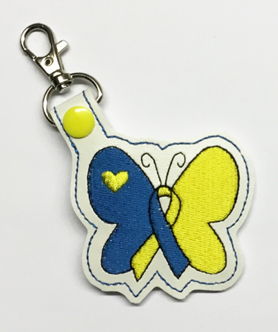 Down Syndrome Butterfly Snap Tab Digital File