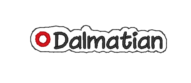 Dalmatian Word Charm Digital File