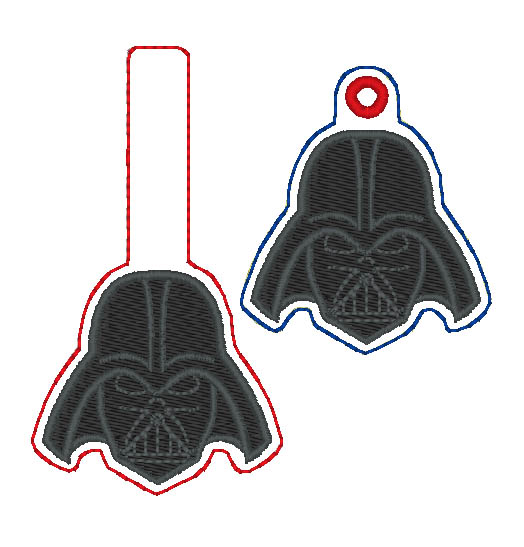 Dark Man Fob and Eyelet Set Digital File