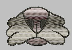 Dog2 Nose Quick Stitch 4x4 Digital Design File