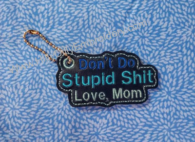 Don't Do Stupid Shit Fob and Eyelet Digital Design Set