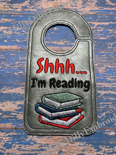 Shhh I'm Reading Door Hanger Digital File