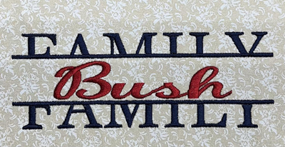 Split Family Wording Digital Design File