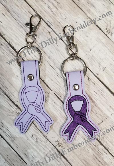 Fibromyalgia Hands Awareness Ribbon Snap Tab Digital File