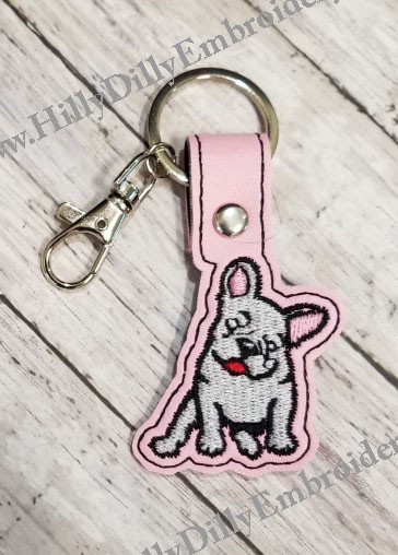 French Bulldog Snap Tab  Digital File