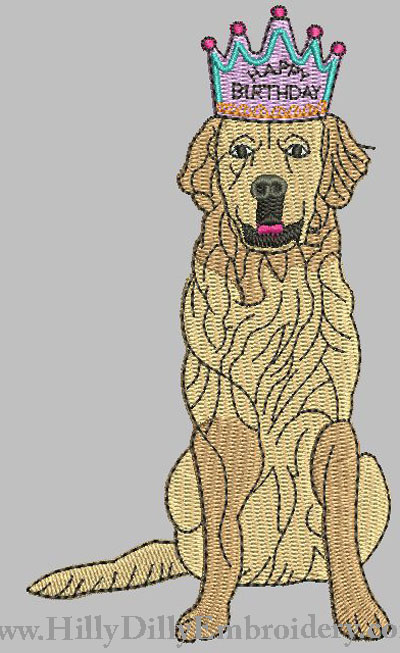 GRetriever 4x4 Birthday Dog Digital File