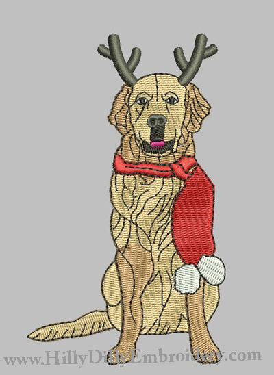 GRetriever Reindeer 4x4 Digital Design