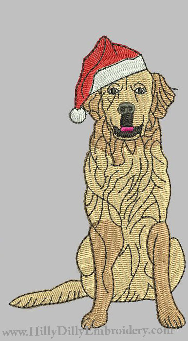 GRetriever Santa 4x4 Design Digital File