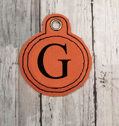 G Circle Initial Eyelet Digital File