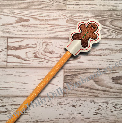 Gingerbread Pencil Topper Digital File