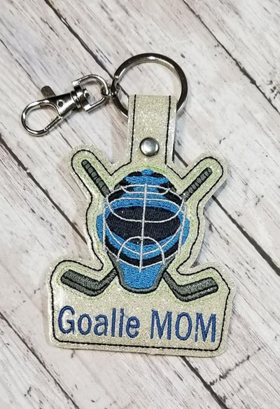 Goalie Helmet Mom Snap Tab Digital File