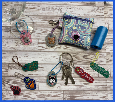 Poo Bag Heart Paw 5x7 Digital Design File