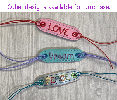 Peace Word Bracelet Digital File