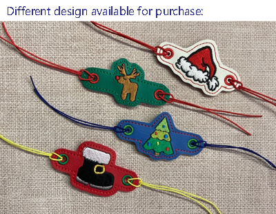Santa's Sleigh Bracelet Digital Design