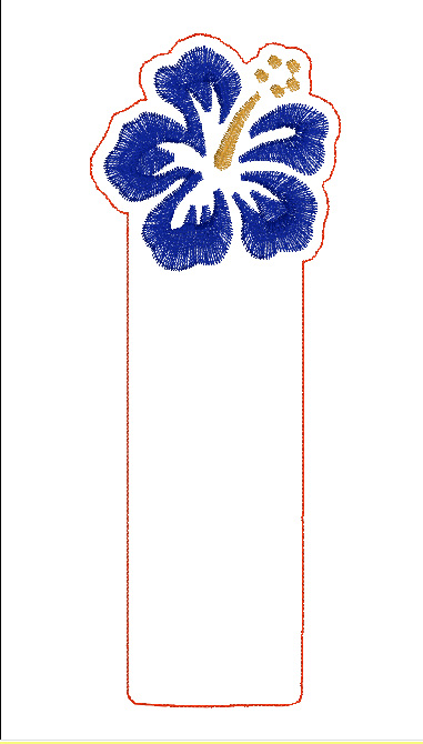 Hibiscus Book Mark Digital File